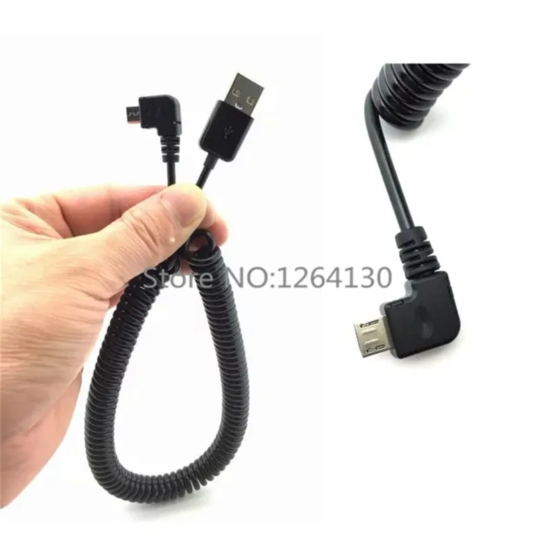 Micro usb штекер 90 градусов прямоугольный к USB 2 0 пружинный выдвижной Эластичный