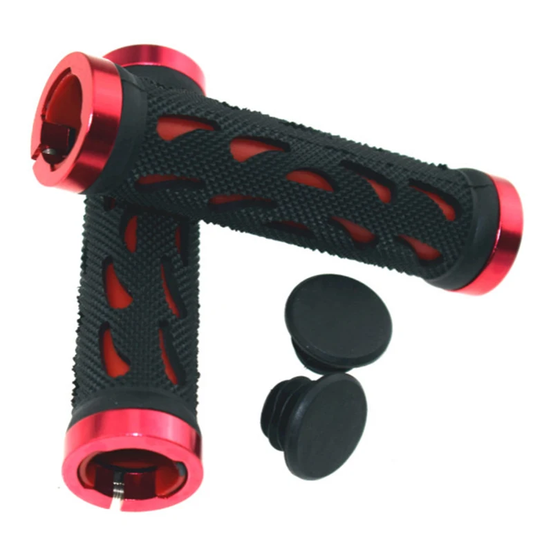 

Double Lock On Locking Handlebar Grips Cycle Bicycle MTB Mountain Bike Sports