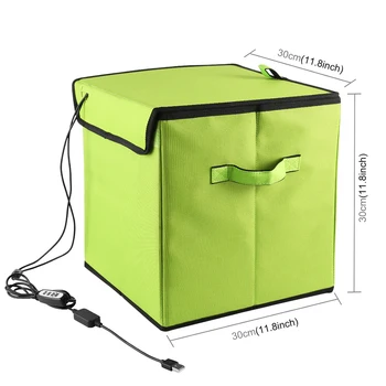 

1pc Box Green 30x30x30cm 11inch UV Light Household Cleaning Tent Green Box With USB Cable Accessories