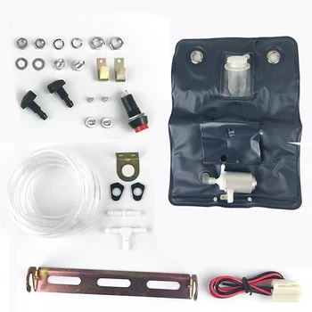 

Auto Style Replacement Tool Car Windshield Cleaning Fluid Jet Washer Bag Kit With Pump Button Switch Multifunctional Universal