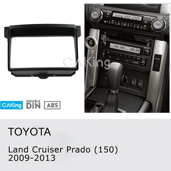 

Car Fascia Radio Panel for Toyota Land Cruiser Prado (150) 2009-2013 Dash Kit Install Console Facia Plate Bezel Adapter Cover