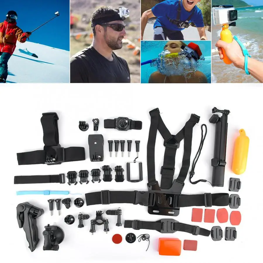 monopod Shoot Mount Action Camera Accessory for Gopro 7 6 5 4 3+ 3/ XiaoYiLite 4K + /SJCAM/Eken phone tripod DSLR | Электроника