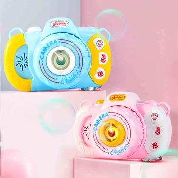 

Electric Bubble Gun Camera Bubble Machine Automatic Bubble Maker Music Summer Water Fun Bath Toys Children Toy Kids Gift