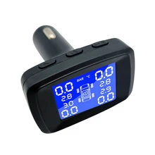 TPMS система контроля давления в автомобильных шинах ЖК-дисплей 4 внешних Sens