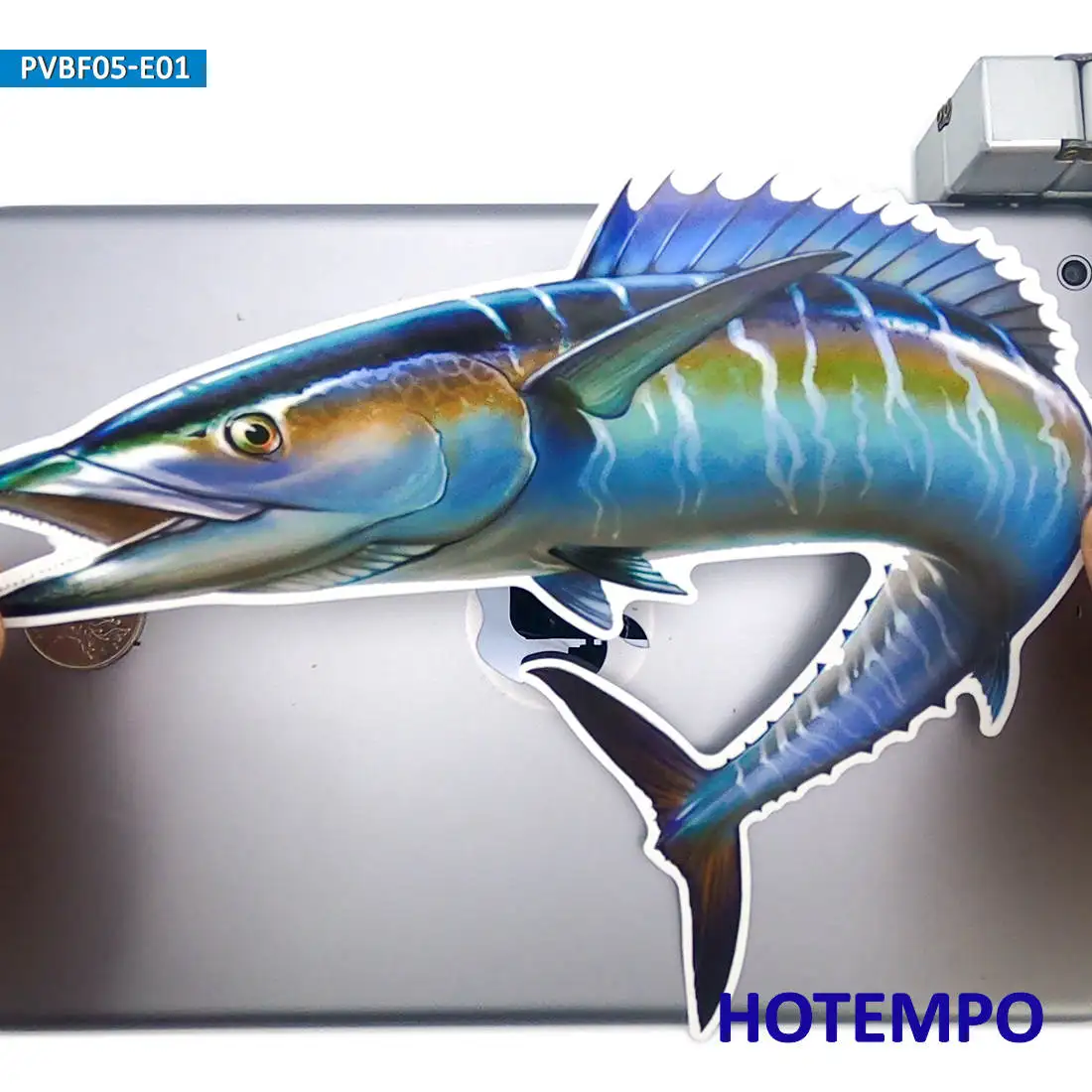 20 cm Barsch Snapper Thunfisch Skorpionfisch Großer Seefisch Wasserdichter Aufkleber für Fischer Fischerboote Gepäck Motorrad Autoaufkleber – Detail 15