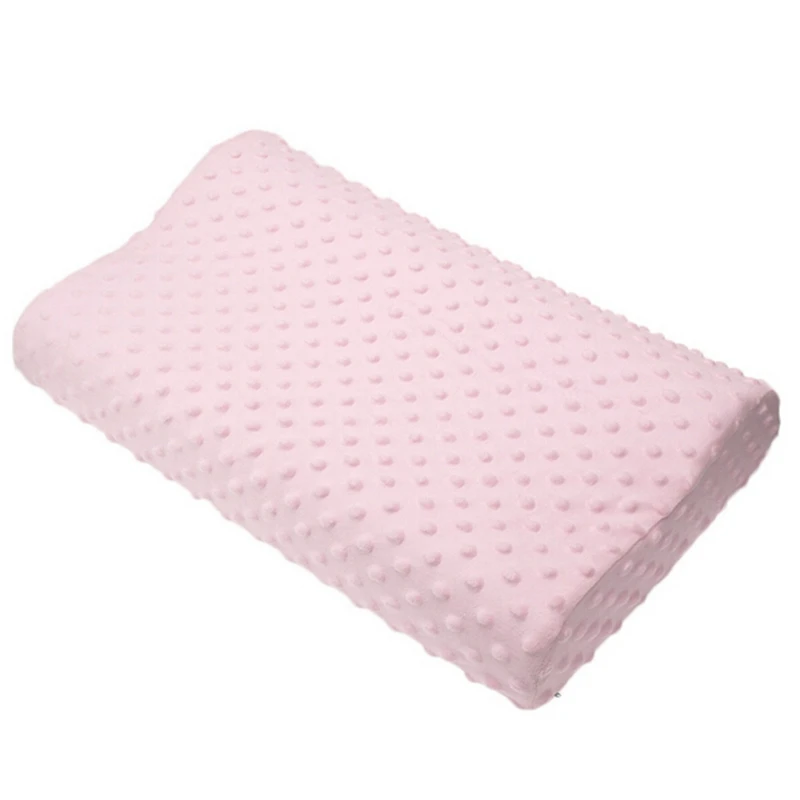 Pink Лучшая подушка из пены с эффектом памяти Ортопедическая подушка латексная подушка для шеи мягкое волокно медленный отскок Подушка массажер шейный уход за здоровьем - Цвет: Pink