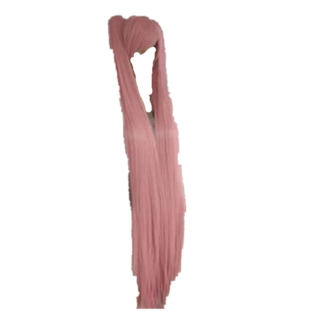 

VOCALOID Hatsune Miku Pink Long Straight cosplay costume Split Type ponytail wig
