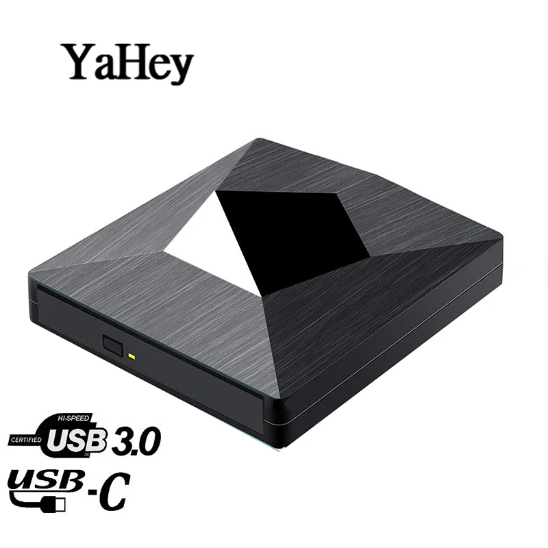 Тип C USB3.0 Внешний DVD привод DVD/CD RW рекордер портативный плеер+ водонепроницаемый герметичный квадратный Внешний оптический привод сумка - Цвет: dvd rw burner