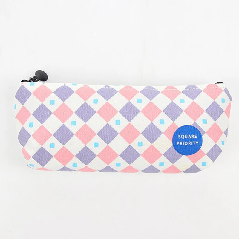 Canvas Large Capacity Pencil Storage Geometry Pencil case Stationery Storage Organizer Case School Supply Home Storage Bag