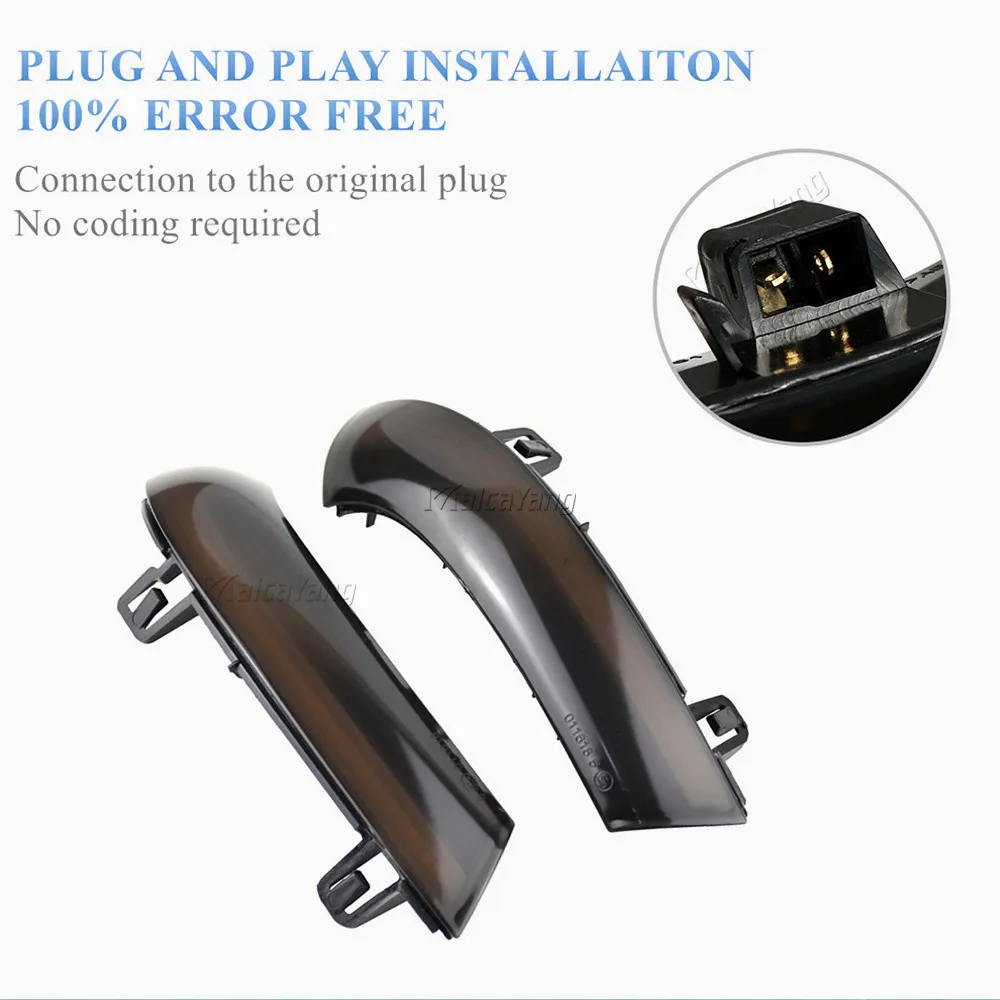 

For VW GOLF 5 GTI V MK5 Jetta Passat B5.5 B6 Sharan Superb EOS Dynamic LED Turn Signal Light Side Wing Mirror Indicator