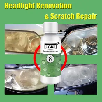 

New HGKJ-8-50ML Car Polishing Repair Kit Headlight Agent Bright White Headlight Repair Auto Car Accessories Car Tools