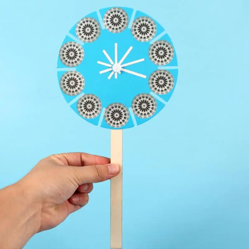 Творческий DIY фенакистоскоп игрушки детские развивающие материалы набор для сборки