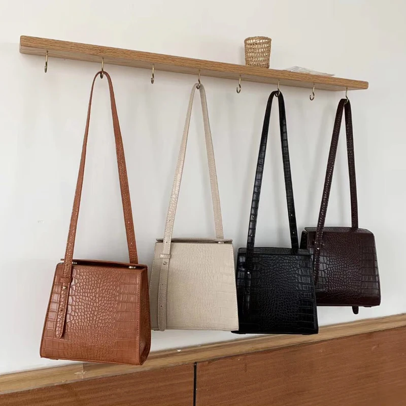 

2019 Winter New Alligator Women Handbags Brand Designer Small Crocodile Handbags Korean Style Ladies Shoulder Bag Luxury Stone
