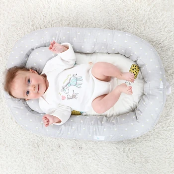 

Baby Bassinet For Bed Portable Baby Lounger For Newborn Crib Breathable And Sleep Nest With Pillow Baby Bassinet Bedside Sleeper