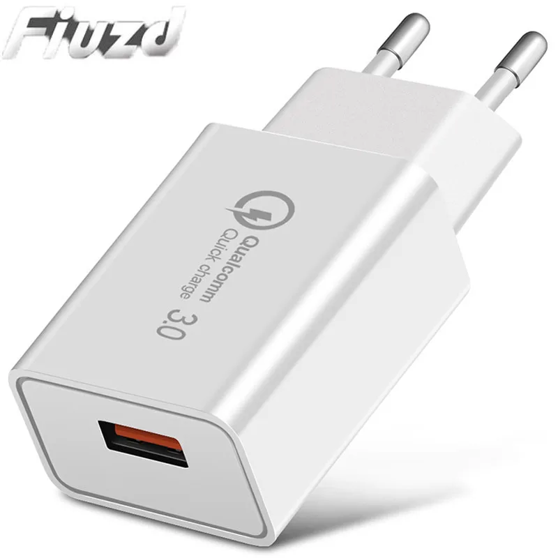 White charger QC 3,0 Универсальное зарядное устройство для телефона USB или samsung s10 plus s9 s 8 a40 a30 зарядное устройство для путешествий для vivo nex 3 для Oppo - Тип штекера: White charger