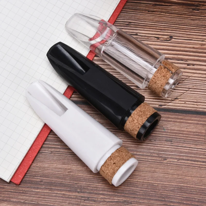 1pc Clear Professional Transparent Clarinet Mouthpiece Woodwind Instruments Part saxophone and clarinet mouthpieces
