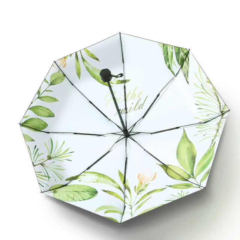 

Umbrella Female Clear Rain Dual Folding Small Fresh INS Sun Protection Ultraviolet Sun Umbrella Pocket Parasol Sunshade