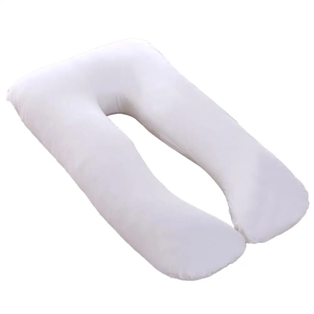 Cotton white Подушка для беременных, подушка для сна, u-образная хлопковая подушка, боковое спальное место для кормления грудью, коврик для чтения, подушка для облегчения боли в теле - Цвет: Cotton white
