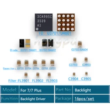5 компл./лот для iPhone 7/7p светодиодный комплект решения с подсветкой Драйвер IC U3701+ D3701+ D3702+ C3725+ C3703+ C3702+ фильтр FL3901 FL3902 FL3903