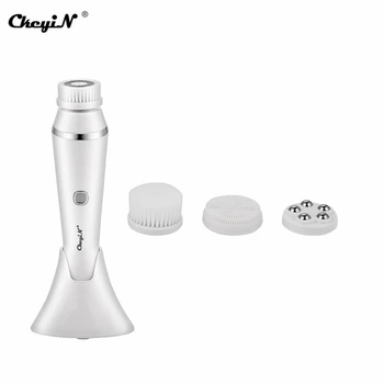 

4 in 1 Handheld Electric Face Brush Rotation Facial Cleaning Brush Massage Roller Skin Peeling Exfoliating Waterproof Silicone45