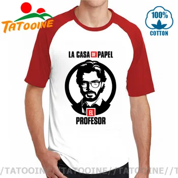 

Tatooine 2020 Latest Design La Casa De Papel T shirt Hombre Money Heist El Professor t-shirt Paper of house Tshirt Tops Camiseta