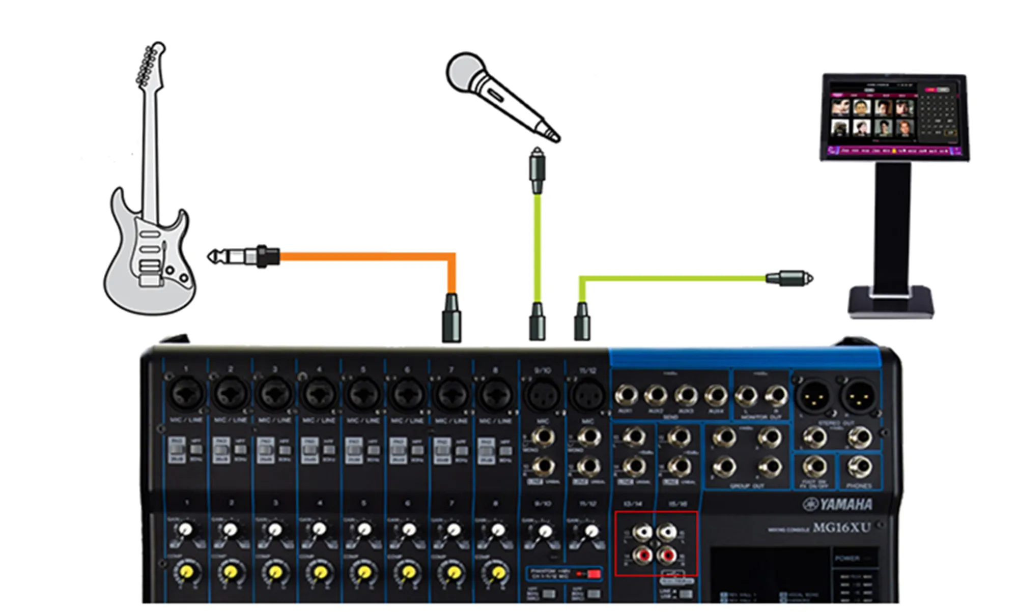 MG16MP3 16 каналов аудио микшерный пульт 24-битный SPX цифровой эффект 26 языков на выбор 2 дисплей Bluetooth зарядка через USB