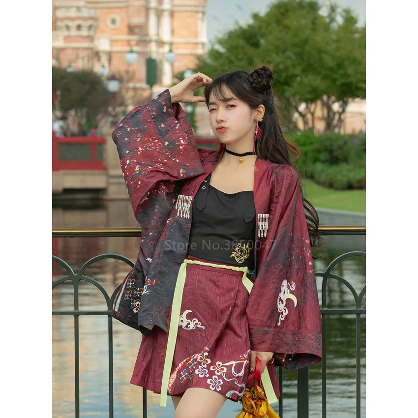 Kimono estilo japonés para mujer, ropa de calle con bordado tradicional, ropa estampada, traje holgado informal de moda para verano y AliExpress Novedad y uso especial
