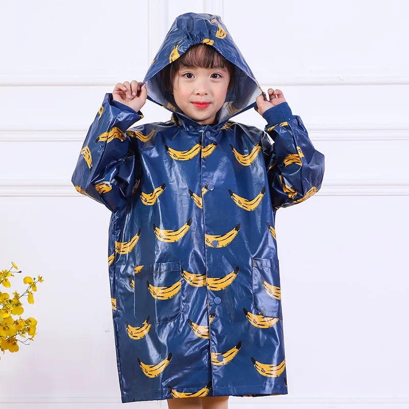 Cartoon Fashion Raincoat Children Raincoat Camping  Rainwear Kids Waterproof Raincoat Rain Suit PU Rain Jacket