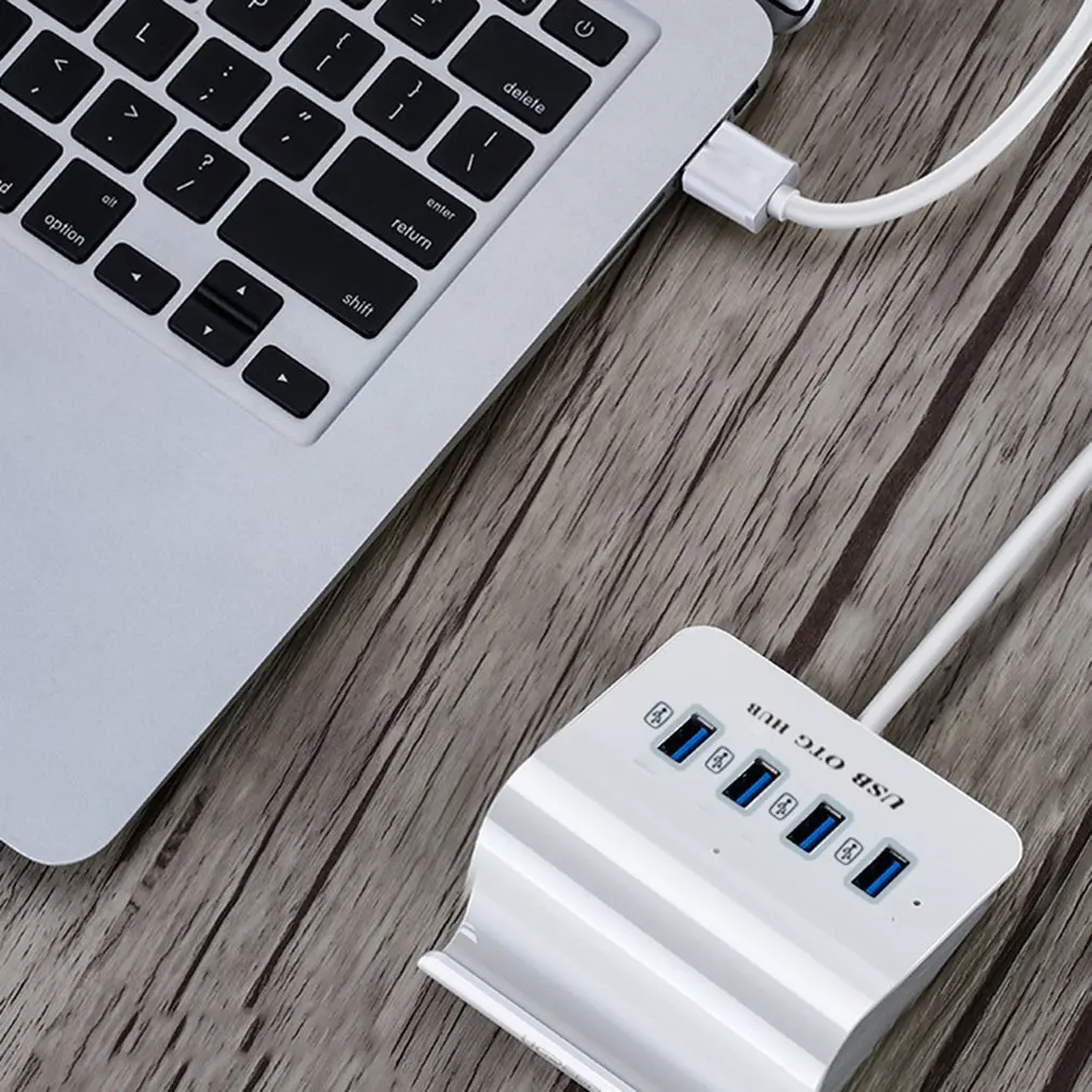 USB OTG концентратор 4 порта Micro USB3.0 концентратор адаптер OTG кабель сплиттер конвертер Android type-C адаптер с держателем смартфона