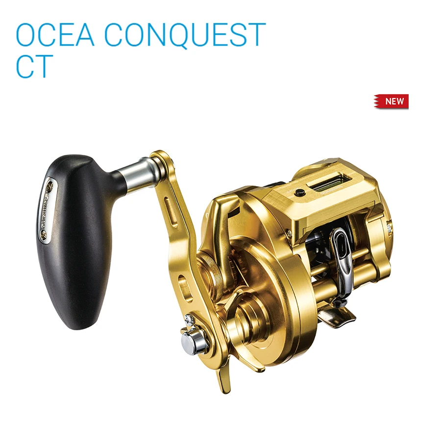 100% оригинальная Рыболовная катушка SHIMANO OCEA CONQUEST CT 300PG 301PG с цифровым дисплеем