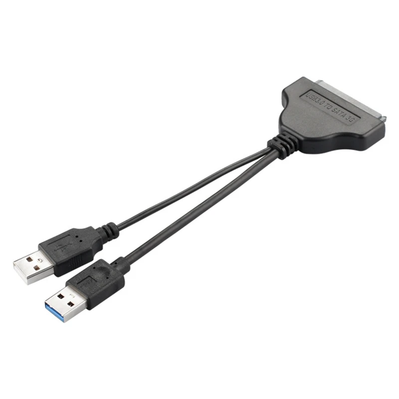 Usb 3,0 к Sata Кабель-адаптер-Usb Sata Кабельный адаптер-переходник 7Pin+ 15Pin-для 2,5 дюймов Sata Hhd Ssd ноутбук и Dvd привод