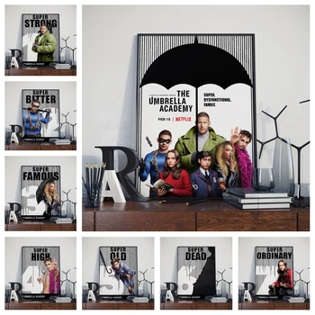 

Classic Movie The Umbrella Academy Series Poster Bedroom Wall Art Living Room Home Decor Canvas Painting