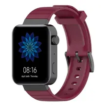 Breathable Silicone Watch Strap Metal Clasp Wristband Strap for Xiao-mi Mi Watch X3UB