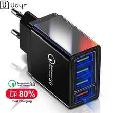 Udyr QC3.0 Quick Charge 4,0 3,0 USB зарядное устройство для путешествий быстрое зарядное устройство для samsung Xiaomi huawei настенный адаптер для iPhone 11X7 планшет