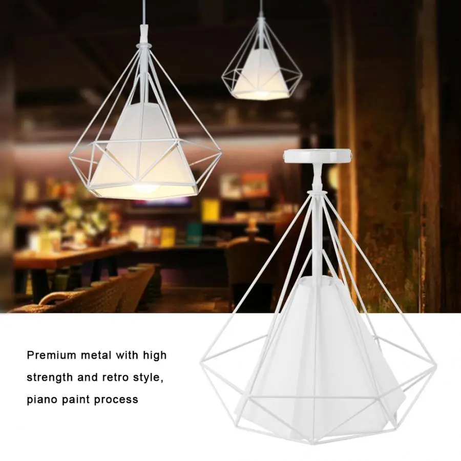 

AC 100-240V E27 Retro Style Pendant Light Iron Pendant Lamp Fixture For Study Bar Hallway Vintage Pendant Lights