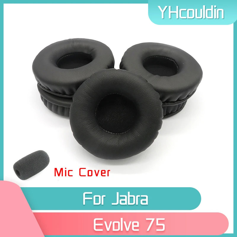 Auricolari Yhblodin Per Jabra Evolvenza 75 Accessori Per Cuffie In Pelle Rugosa Di Ricambio
