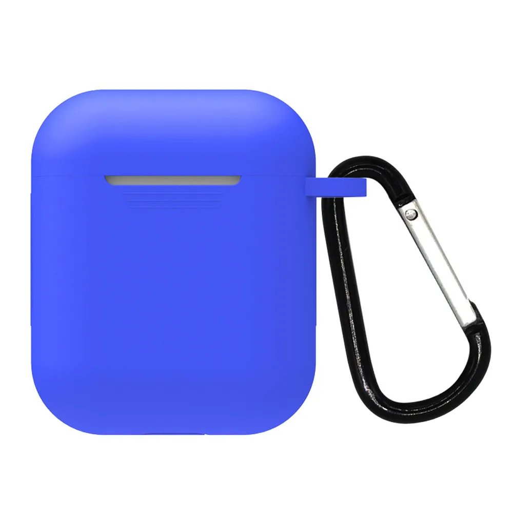 Беспроводной чехол для наушников для AirPods, силиконовый чехол, защитный чехол для Apple Airpod, чехол для зарядки с брелком, 19NOV26