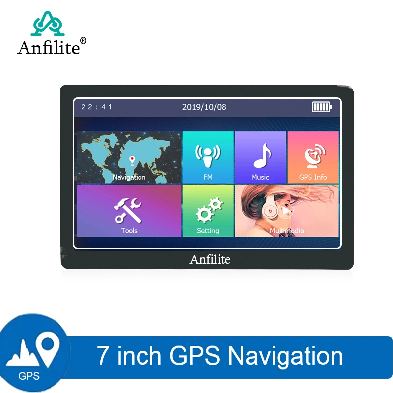 Anfilite " gps-навигатор для машины Навигация FM Bluetooth MP3 Navitel последняя Европа карта Sat nav грузовик gps навигаторы автомобильные