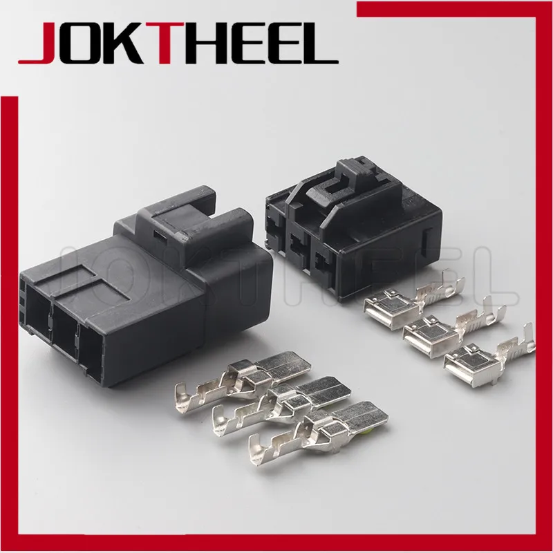 

1/5/10/20 sets 312 Unsealed series 3 pin way male female auto electrical wire harness connector plug 7282-3030 7283-3030