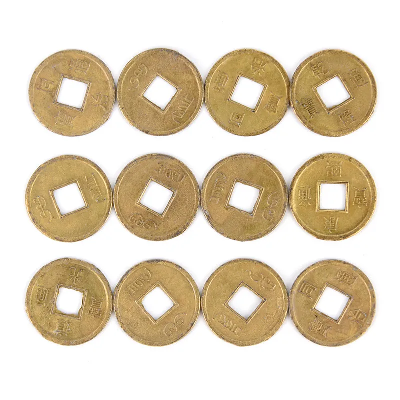 100 шт. счастливые монеты антикварные богатства деньги дракона и феникса хорошее
