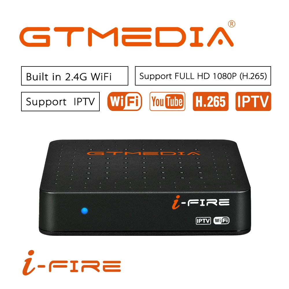 

GTmedia IFIRE TV Box 4K HDR Set Top Box Decoder Ultra HD WIFI m3u Built-in WIFI support Xtream IP TV Youtube Media Player SPAIN