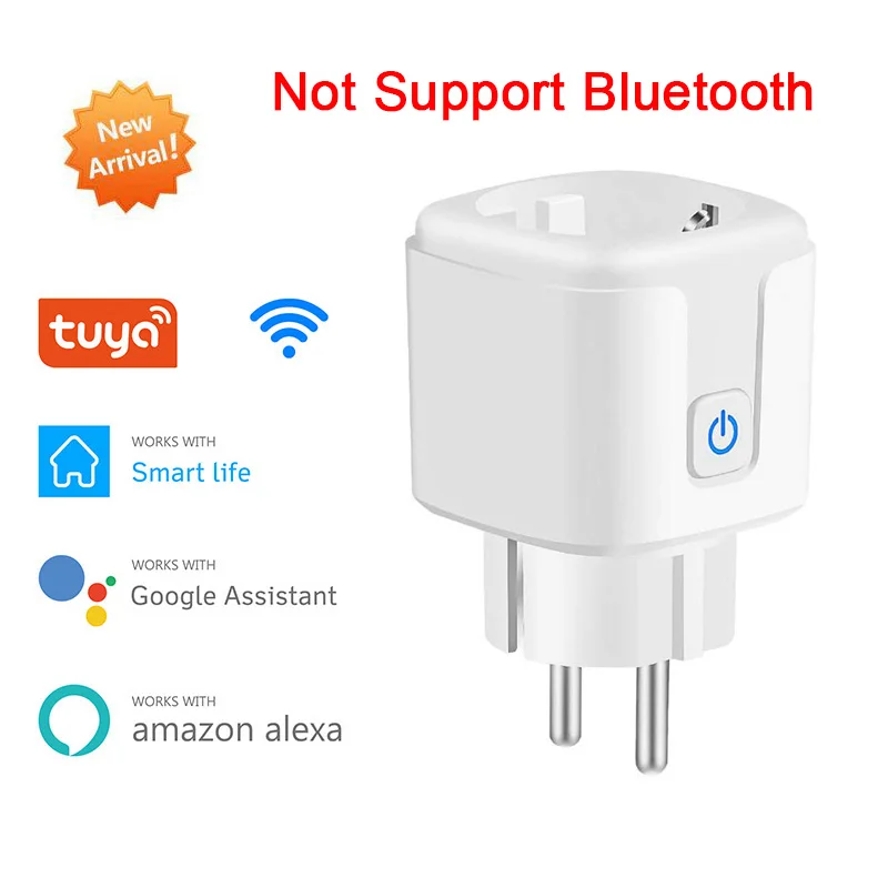Смарт-разъем Wi-Fi и Bluetooth Сопряжение розетка ЕС 16A Мощность монитор Функция времени