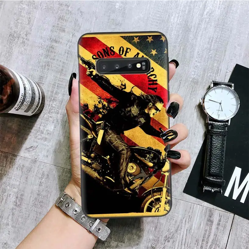 Американский ТВ Sons of Anarchy черная крышка чехол для телефона для samsung Galaxy A50S A10S A20S A10 A20E A30 A40 A50 A70 M40 M30S A80 Coque