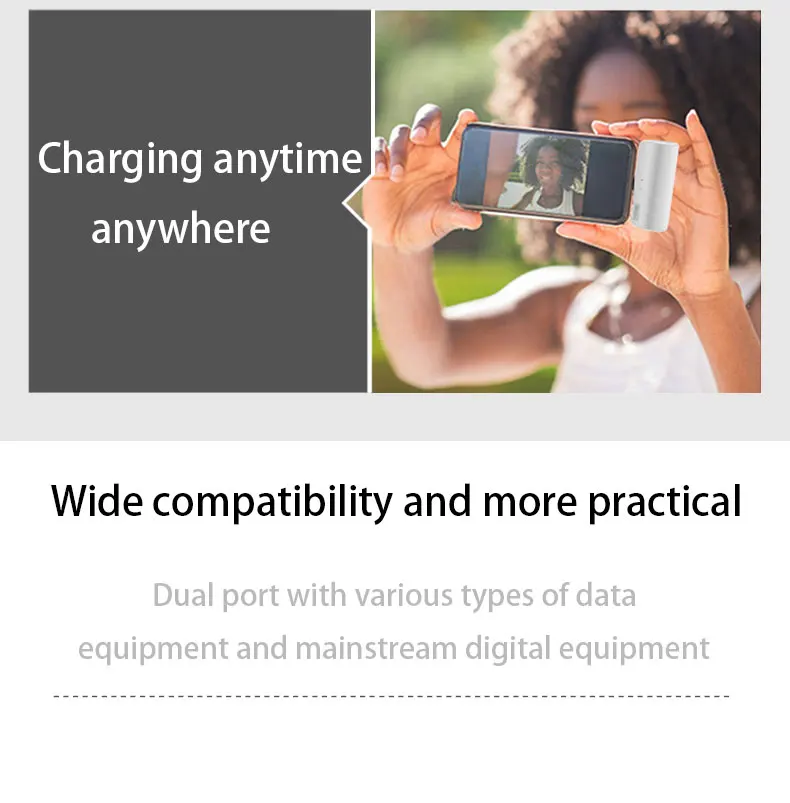 6097 Power Bank 3300mAh External Battery Wireless Charging For iPhone 13 Pocket Mini Power Bank mobile phone charger For Xiaomi