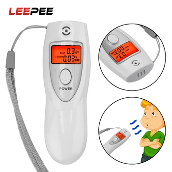 

LEEPEE Digital Alcohol Detector Handheld Analyzer Inhaler Alcohol Meters Portable Breathalyzer LCD Digital Breath Alcohol Tester