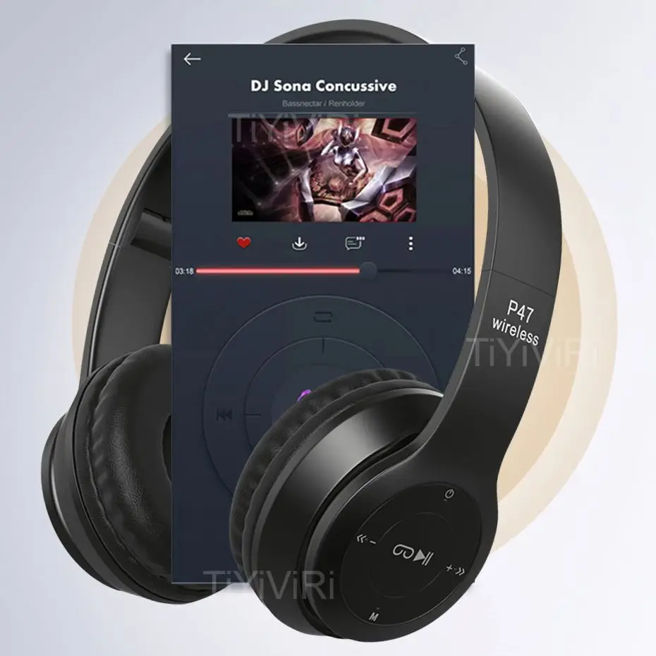 Bluetooth-гарнитура складная с поддержкой SD-карты и FM-радио |