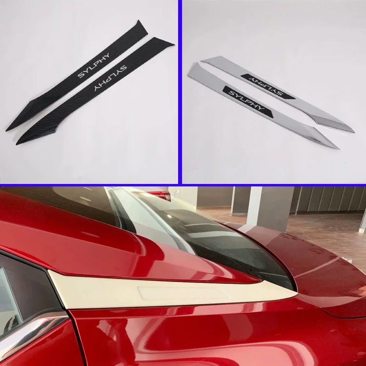 

For Nissan Sylphy B18 Sentra 2019 2020 Car Accessories Side Door Rear View Window Spoiler Cover Trim Insert Garnish Bezel