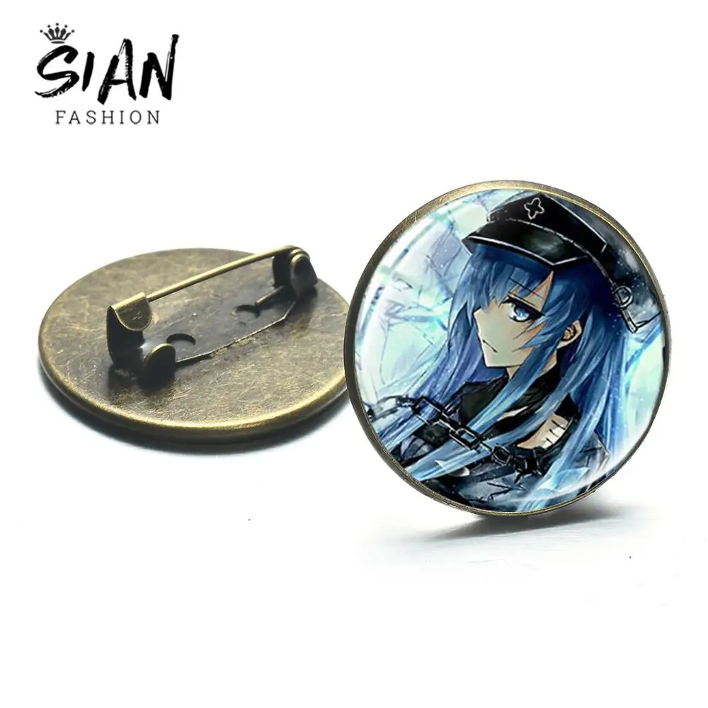 Классные Броши с изображением девушки из аниме на тему булавка тату сувенир