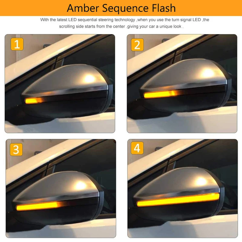 2 шт. Динамический светодиодный светильник сигнала поворота боковое крыло зеркало индикатор для VW GOLF 5 GTI Jetta ПАССАТ шаран Skoda Superb Seat Alhambra