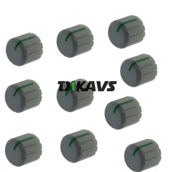 

10pcs Rotary Encoder Potentiometer 6mm Shaft Knob Volume Control Knob Amplifier Knobs 15 X 13mm